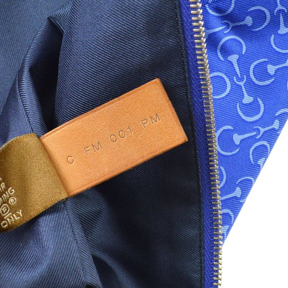 HERMES Housse De Voyage MM Travel Silk Cushion Cover Blue C FM 001 PM 03376 - Picture 5 of 5